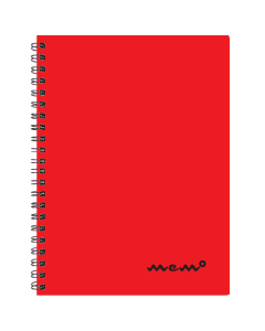 Memo A4 ruut, 60 lehte – punane