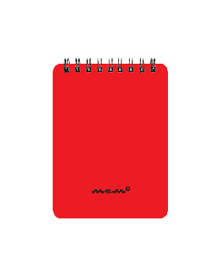 Memo A7 grid, 60 sheets – red