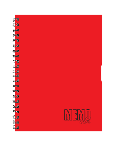 Memo Colour A5 grid, 80 sheets – red
