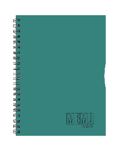 Memo Colour A5 grid, 80 sheets – green