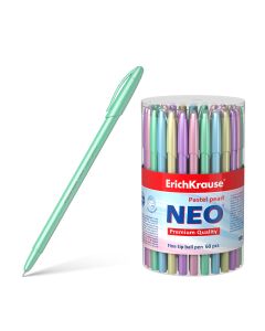 Ballpoint pen NEO Pastel Pearl, blue (60pcs plastic tube)