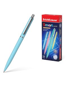 Ballpoint pen retractable SMART Pastel, blue