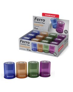 Pencil sharpener Ferro Container Plus with container two holes
