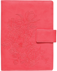 Õpetaja raamat A5, Lux kaaned – roosa lill