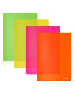 L-tasku A4 Glossy Neon, poolläbipaistev, assortii