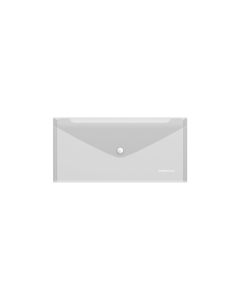 Plastic envelope with button C65 Travel Fizzy Classic, transparent