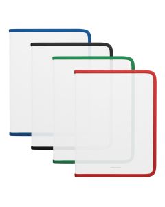 Zip folder for notebooks A4+ Matt Clear, assorted
