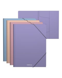 Nurgakummiga plastmapp A4 Soft Manga, 4värvi assortii