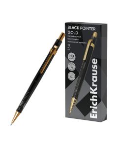 Mehaaniline pliiats ümar Black Pointer Gold 0.5mm HB (12)