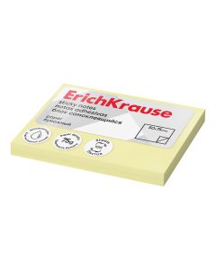 Märkmepaber Erich Krause 50x75mm, kollane, 100 lehte