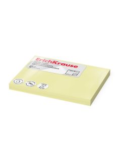 Märkmepaber Erich Krause 100x75mm, kollane, 100 lehte