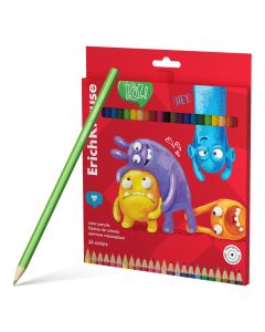 Coloured pencils 24 colors Jolly Friends, in carton box