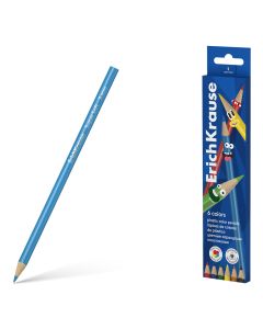 Coloured pencils triangular 6 colors Color Friends, plastic
