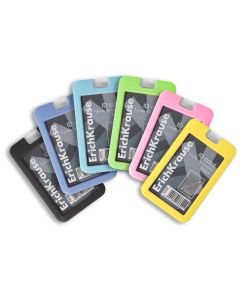 ID card holder vertical 54x85mm, silicon, assorted