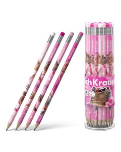 Harilik pliiats ümar kummiga CapyBarbara HB (42)