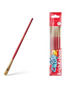 Pintslite komplekt Jolly Friends, sünteetiline, 6tk riputuspakis