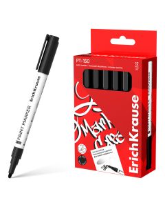 Marker PT-150 kooniline, joone paksus 1-2mm, vesialusel, must