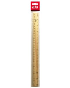 Ruler wooden 30 cm OSIRIS, in hang hole pack