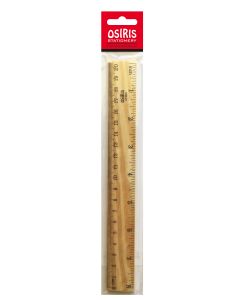 Ruler wooden 20 cm OSIRIS, in hang hole pack