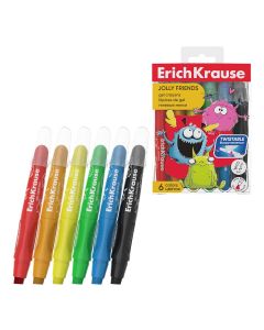 Geelkriidid Jolly Friends. 6 värvi riputuspakis