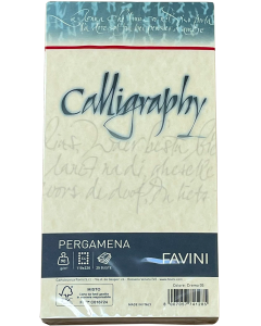 Ümbrik C65 kalligraafiline, Pergamena Crema (05), kreem, 25tk hind