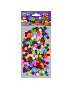 Käsitöö karvapallid 10mm Centrum, 200tk assortii