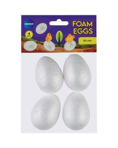 Käsitöö vahtmunad valge kõrgus 60mm Centrum, 4tk pakis