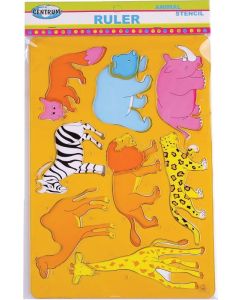 Stencil 26,5x18,5cm, Animals (camel, rhino)