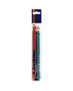 Harilik pliiats kolmnurkne kummita Centrum HB, 3tk riputuspakis