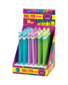 Ballpoint pen RABBIT 0.8 Centrum oil based, blue, 36pcs sale display