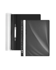 Plastic flat file bindable A4 Forofis, black