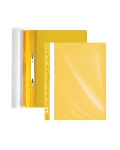Plastic flat file bindable A4 Forofis, yellow