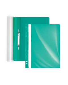 Plastic flat file bindable A4 Forofis, green