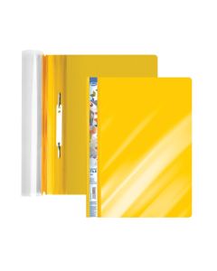 Plastic flat file A4 Forofis, 150mkr, glossy yellow