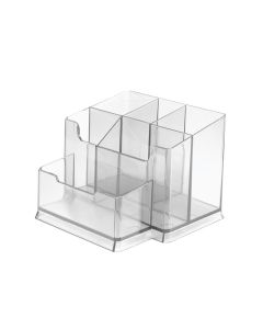 Lauagarnituur Forofis 4 sektsiooni ja kleeplindi hoidja, plastik läbipaistev