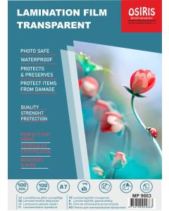 Lamineerimiskile A7 Osiris Gloss 100mkr, 100 lehte