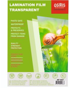Lamineerimiskile 60x90mm Osiris Gloss 125mkr, 100 lehte