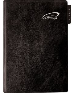 Õpetaja raamat A5, mahulised plastkaaned – must