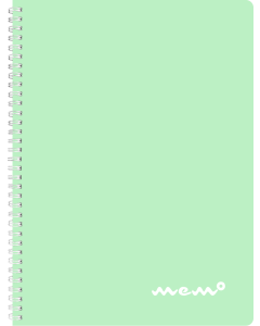 Memo A4 ruled, 60 sheets, pastel green