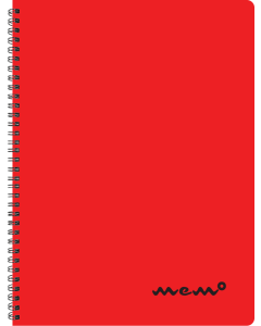Memo A4 ruled, 60 sheets – red