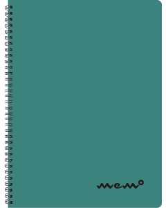 Memo A4 ruled, 60 sheets – green