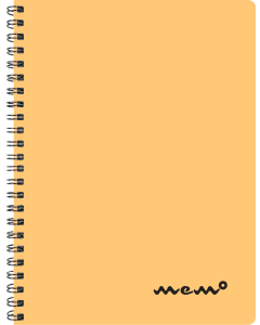 Memo A5 grid, 60 sheets – orange