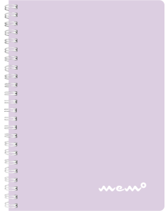 Memo A5 grid, 60 sheets, pastel purple