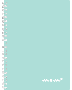 Memo A5 grid, 60 sheets, pastel blue