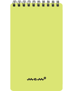 Memo A6 ruut ülaköide, 60 lehte – kollane