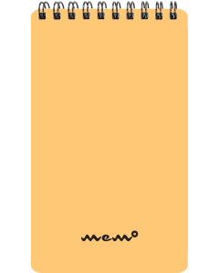 Memo A6 grid landscape, 60 sheets – orange