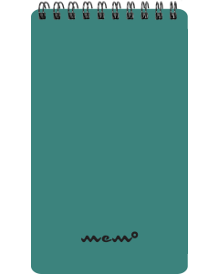 Memo A6 grid landscape, 60 sheets – green