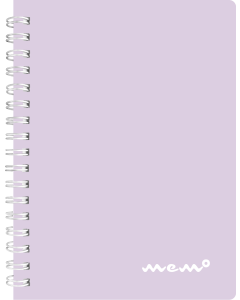 Memo A6 grid, 60 sheets, pastel purple