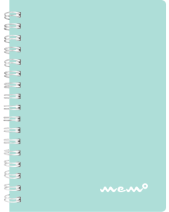 Memo A6 grid, 60 sheets, pastel blue
