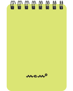 Memo A7 ruut ülaköide, 60 lehte – kollane